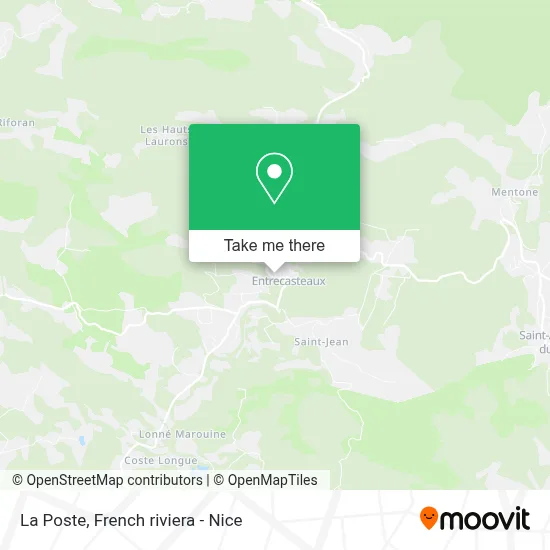 La Poste map