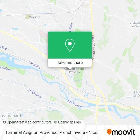 Terminal Avignon Provence map