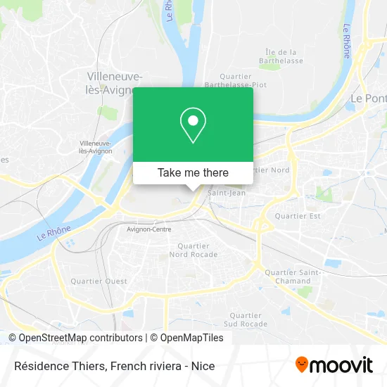 Résidence Thiers map