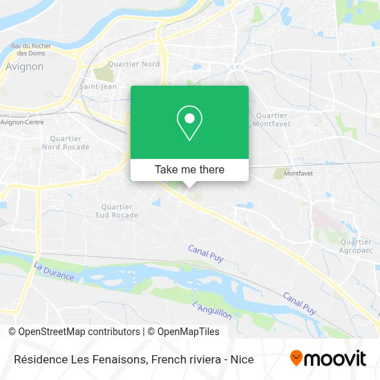 Résidence Les Fenaisons map