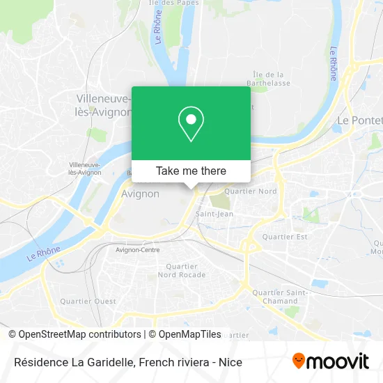 Résidence La Garidelle map