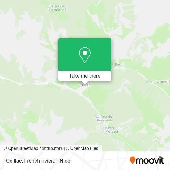 Ceillac map