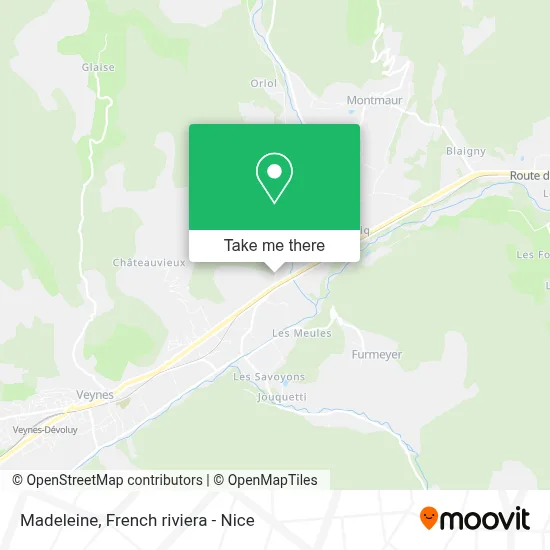 Madeleine map