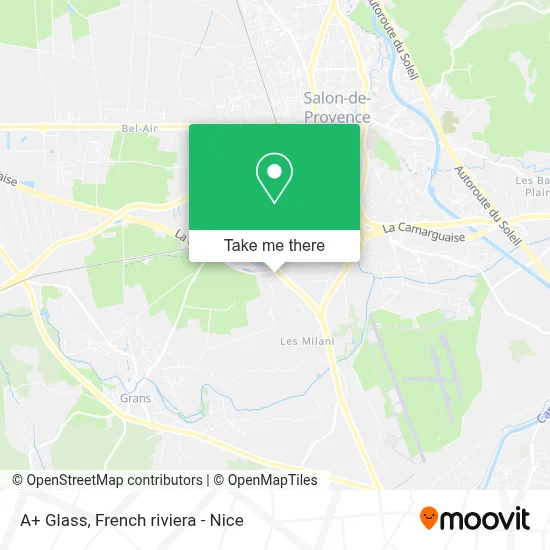 A+ Glass map
