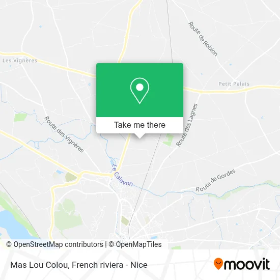 Mas Lou Colou map