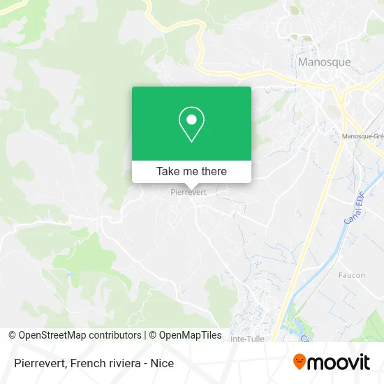 Pierrevert map