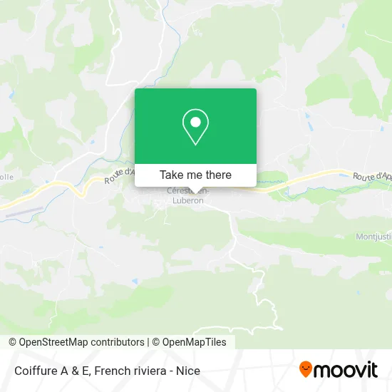 Coiffure A & E map