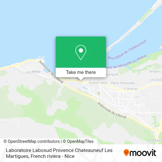 Laboratoire Labosud Provence Chateauneuf Les Martigues map