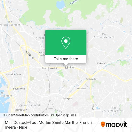 Mini Destock-Tout Merlan Sainte Marthe map