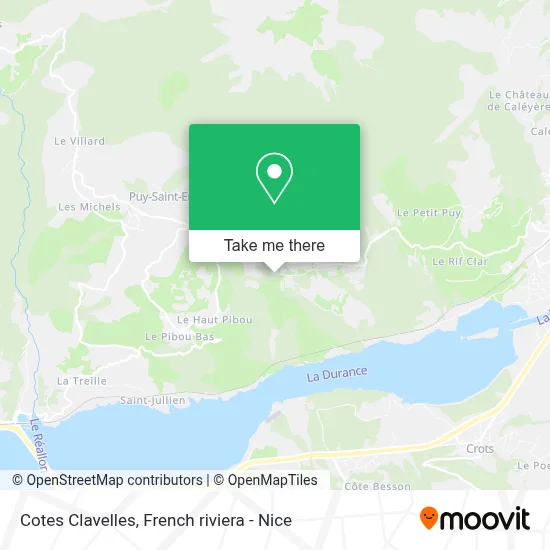 Cotes Clavelles map