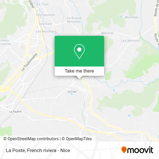 La Poste map