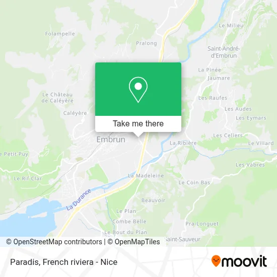 Paradis map