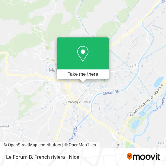 Le Forum B map