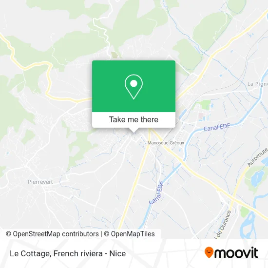 Le Cottage map