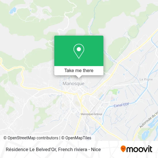 Résidence Le Belved'Or map