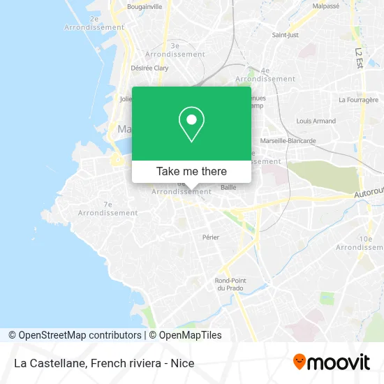 La Castellane map