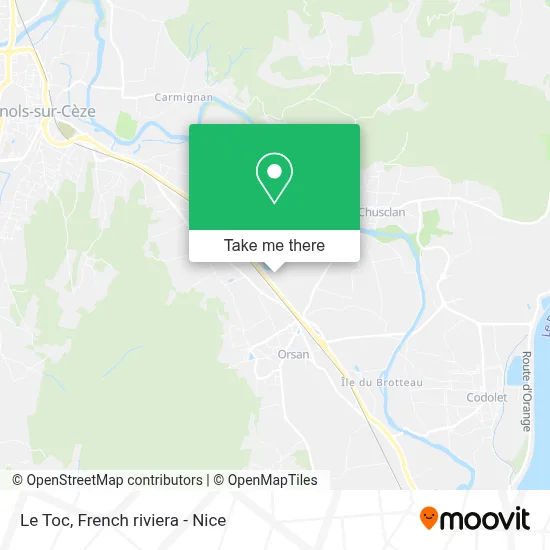 Le Toc map