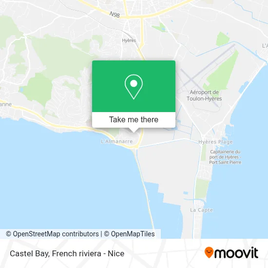 Castel Bay map