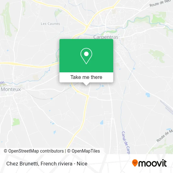 Chez Brunetti map