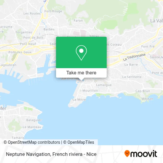 Neptune Navigation map