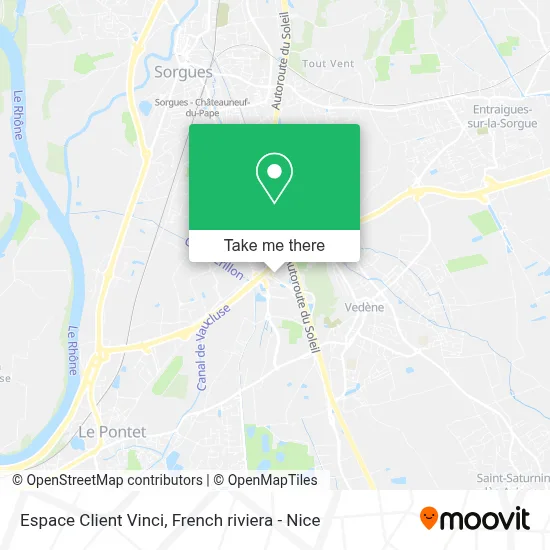 Espace Client Vinci map