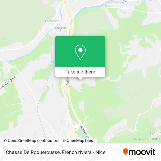 Chasse De Roquerousse map