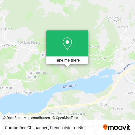 Combe Des Chapannes map