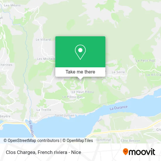 Clos Chargea map