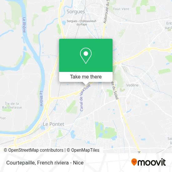 Courtepaille map