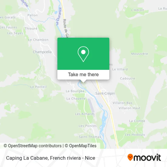 Caping La Cabane map