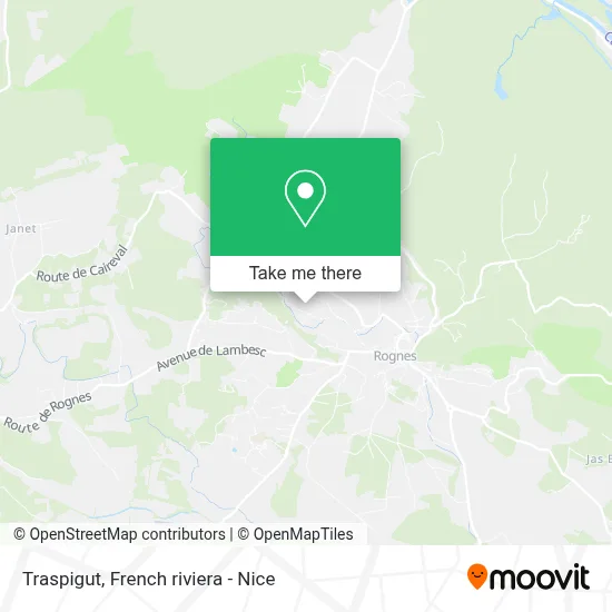 Traspigut map