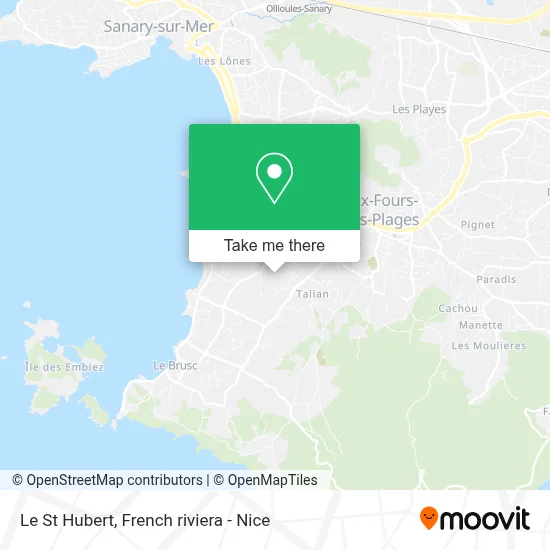Le St Hubert map