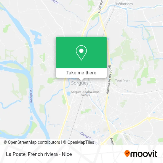 La Poste map