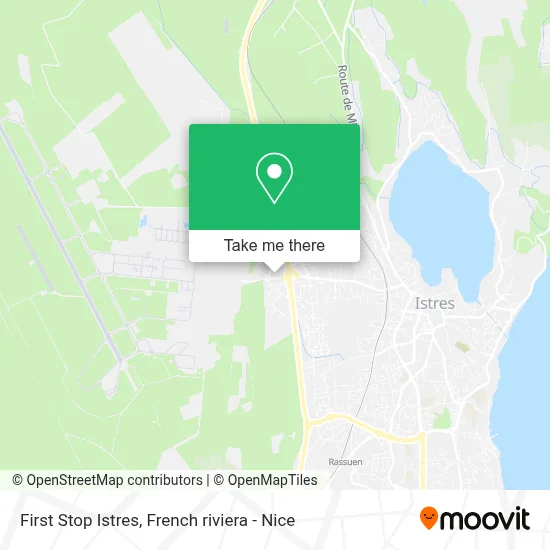 First Stop Istres map