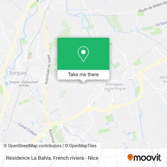 Résidence La Bahia map