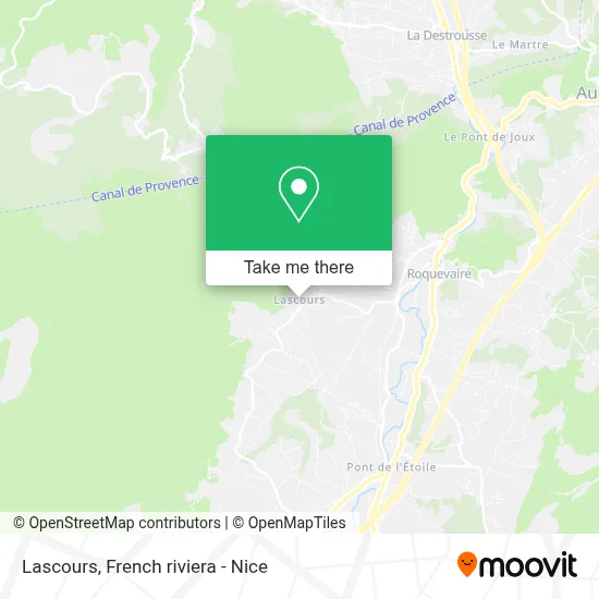 Lascours map