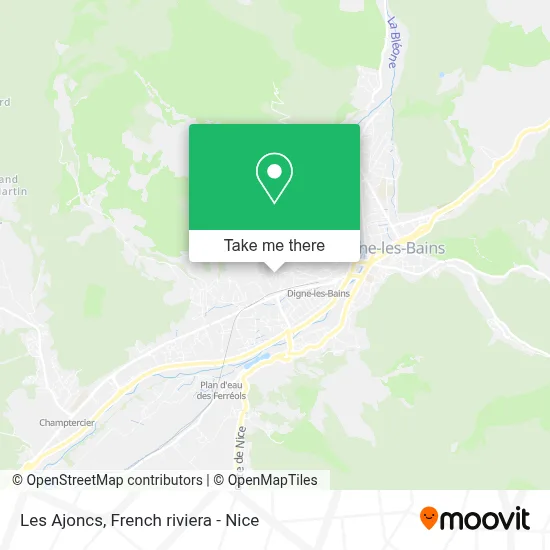 Les Ajoncs map