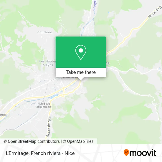 L'Ermitage map