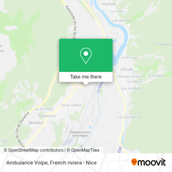 Ambulance Volpe map