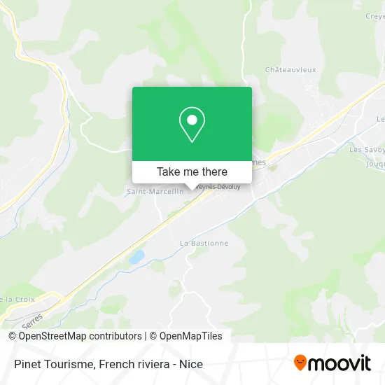 Pinet Tourisme map