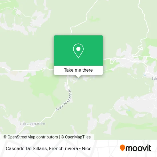 Cascade De Sillans map