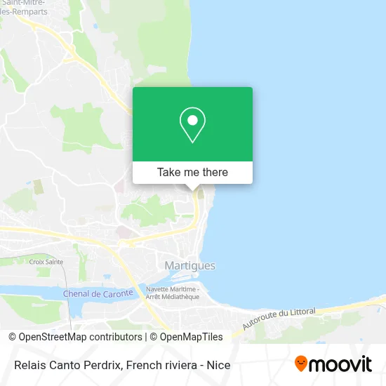Relais Canto Perdrix map