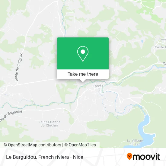 Le Barguidou map