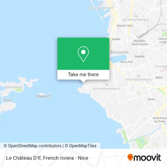 Le Château D'If map