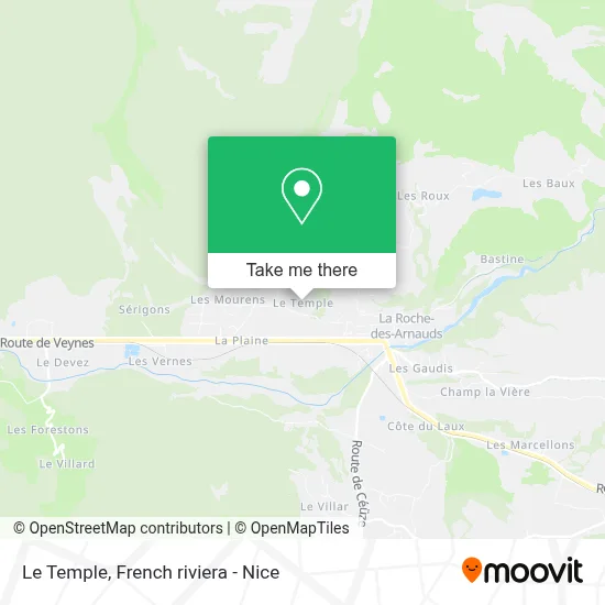 Le Temple map