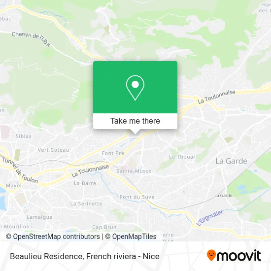 Résidence Beaulieu map