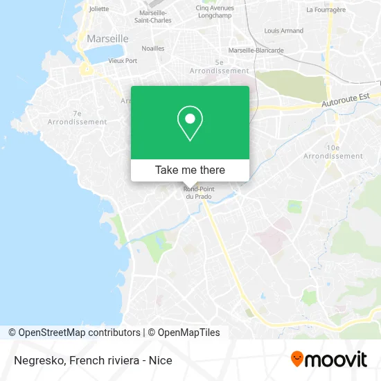 Negresko map