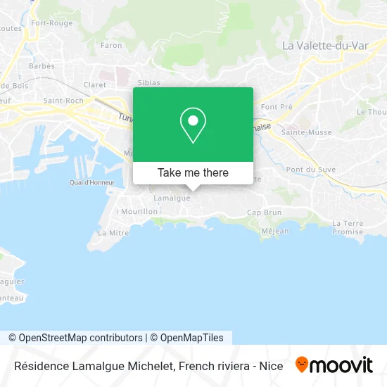Résidence Lamalgue Michelet map
