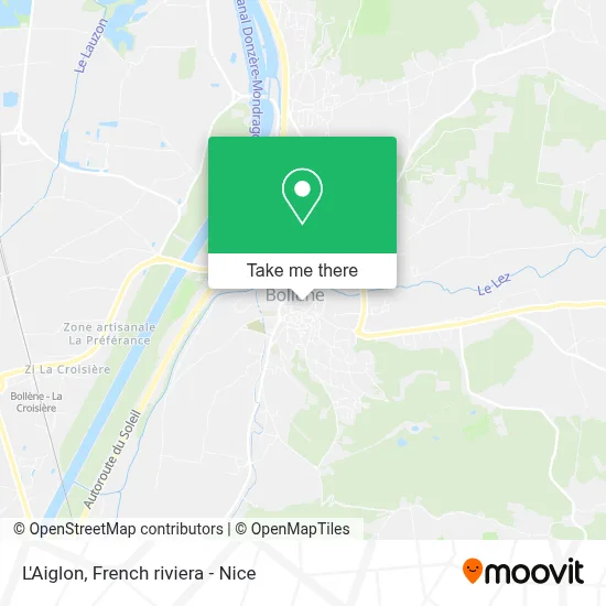L'Aiglon map