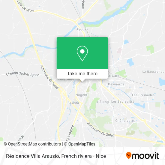 Résidence Villa Arausio map